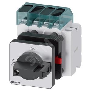 Выключатель главный трехполюсный + N, lu 16A рабочая коммутация при AC-23 A при 400В 7,5кВт фронт установка базовая установка с центральным отверстием 22,5мм ручка черный черный 48 x 48мм с дополнительным контактом 1NO+1NC