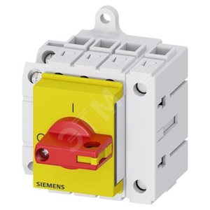 Главный выключатель 3-пол. + N, lu 16A рабоч.коммутация при AC-23 A при 400В 7,5кВт уст.в распред.шк