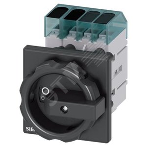 Главный выключатель 3-пол. + N, lu 63A рабоч.коммутация при AC-23 A при 400В 22,0кВт фронт уст. базо