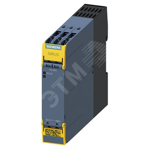 Модуль расширения выходов реле безопасности SIRIUS 4RO, релейные разрешающие цепи 4 НО контакта + ко