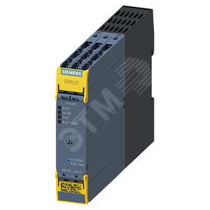 Пускатель реверсивный компактный SIRIUS 3RM1 для систем безопасности, номинальное рабочее напряжение до 500 В АС, диапазон уставок номинального рабочего тока 0,4-2,0 A, номинальное питающее напряжение управления US 110-230 В AC AC, винтовые клем