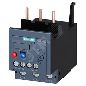 Реле перегрузки 40-50 A, для защиты электродвигателя, типоразмер S2, класс 10, для монтажа на контактор, главная цепь - винтовые клеммы, вспомогательная цепь -винтовые клеммы, сброс ручной-авто