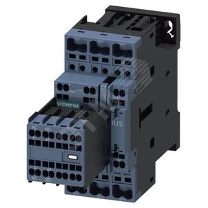 Контактор силовой, AC-3 17 A, 7,5 кВт/400 В 2 ЗМК + 2 РЗМК, 110 В AC, 50 Гц, трехполюсной, типоразмер S0, пружинная клемма - SIEMENS