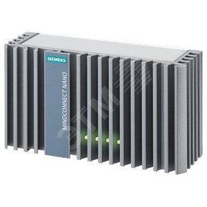 MindConnect Nano is a pre- configured Industrial  PC that allows connectivity to MindSphere.        Different protocols are supported in order to     collect data. The device supports transmission of data encrypted through a secure internet - SIEMENS