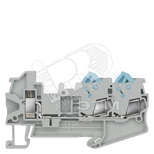 КЛЕММА ГИБРИДНАЯ БЫСТРОЕ И ВИНТОВОЕ ПОДСОЕДИНЕНИЕ, 3 ТОЧКИ: 0.25 - 1.5 MM2, ШИРИНА: 5.2 MM, СЕРАЯ - SIEMENS