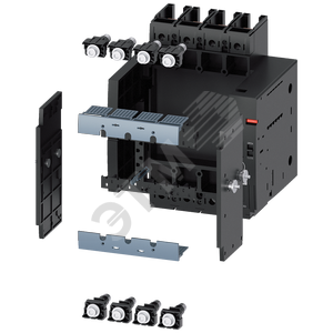 ВЫКАТНАЯ КОРЗИНА ПОЛНЫЙ КОМПЛЕКТ ПРИНАДЛЕЖНОСТЬ ДЛЯ 4-ПОЛ. 3VA2 100/160/250