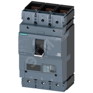 Выключатель в литом корпусе 3VA2 IEC типоразмер 400 класс отключающей способности M ICU=55кА 415В 3P ETU560 LSIG IN=400A