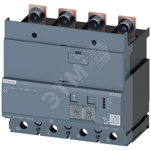 МОДУЛЬ УЗО RCD820 РАСШИРЕННЫЙ ТИП УЗО ТИП A УСТАНОВКА СНИЗУ РЕГУЛИР. 0,03...30A ПРИ 50/60 ГЦ РЕГУЛИР - SIEMENS