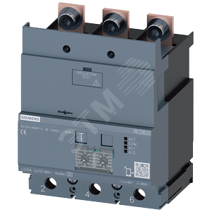 МОДУЛЬ УЗО RCD820 РАСШИРЕННЫЙ ТИП УЗО ТИП A УСТАНОВКА СНИЗУ РЕГУЛИР. 0,03...30A ПРИ 50/60 ГЦ РЕГУЛИР - SIEMENS