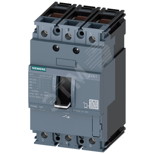 CIRCUIT BREAKER 3VA1 IEC FRAME 160 BREAKING CAPACITY CLASS M ICU=55KA @ 415 V 3-POLE,MOTOR STARTER PROTECTION TM110M, FM, IN=8A WITHOUT OVERLOAD PROTECTION SHORT CIRCUIT PROTECTION II=15 X IN CABLE CONNECTION