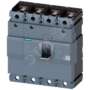 SWITCH DISCONNECTOR 3VA1 IEC FRAME 250 4-POLE SD100, IN=250A WITHOUT OVERLOAD PROTECTION WITHOUT SHO