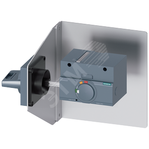 SIDE MOUNTED ROTARY OPERATOR STANDARD IEC IP65 WITH MOUNTING PLATE ACCESSORY FOR 3VA1 250