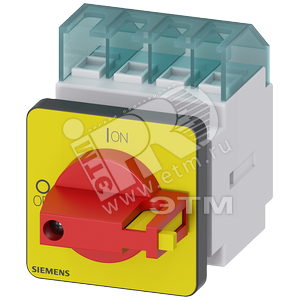 3LD2022-0TK13 Переключатель MAIN/EMERG. STOP SWITCH 3-POLE IU=16