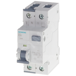 Автомат дифференциальный тип AC (WS) N слева IFN 30мA 4.5KA 1+N C 16A