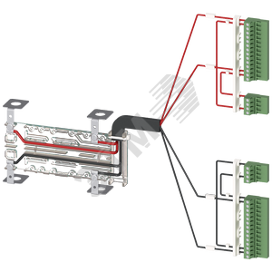 Комплект дополнительного питания нижнее подключение 2 пол. для 400A для 3 пол. для 3KC8 (3KC9833-2)