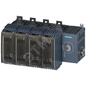 Выключатель-разъединитель предохранительный 125A тр-2 4-пол для LV HRC предохранителей тр-000 и 00 боковое управление справа базовый блок без ручки плоские клеммы