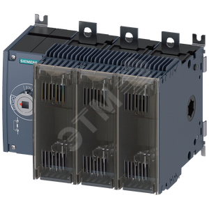 Выключатель-разъединитель предохранительный 250A тр-3 3-пол для LV HRC предохранителей тр-0 и 1 боковое управление слева базовый блок без ручки плоские клеммы