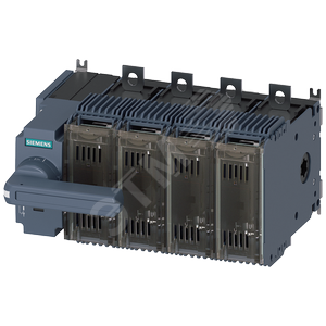 Выключатель-разъединитель предохранительный 160A тр-2 4-пол для LV HRC предохранителей тр-000 и 00 переднее управление слева компл. с прямым приводом серый плоские клеммы