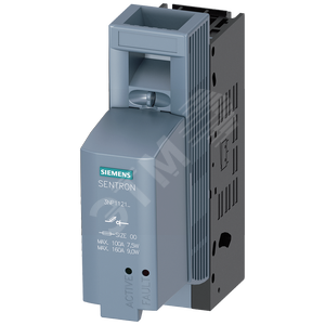 SENTRON, предохр. выключ. разъединитель 3NP1, 1-пол., NH000, 160 A, для установка на монтажную плату