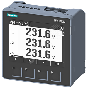 SENTRON PAC3220ЖК-дисплей 96Х96 мм Мощность устрой - SIEMENS
