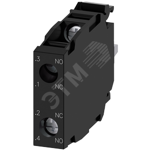 Модуль контактный с 2 контактными элементами, 1 ЗМК + 1 РЗМК, позолоченные контакты, винтовой зажим,