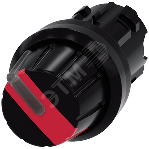 Актуатор поворотного переключателя с возможностью подсветки, 22мм, круглый, пластик, поворотная руко
