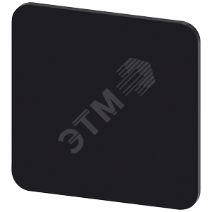 Табличка маркировочная самоклеящаяся для корпусов 22х22мм черная надпись белая без надписи для самостоятельной маркировки