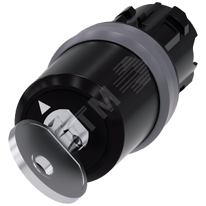 Актуатор поворотного переключателя с ключом ces, 22мм, круглый, пластик с металлическим фронтальным