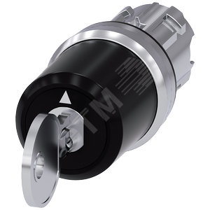 Актуатор поворотного переключателя с ключом CES 22мм металл замок SSG10 2 ключа 3 положения: I-O<II