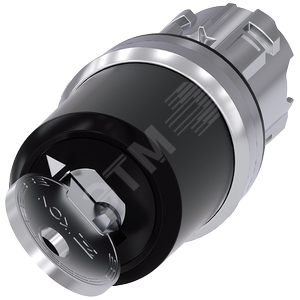 Актуатор поворотного переключателя с ключом ikon, 22мм, круглый, глянцевый металл, номер замка 36001