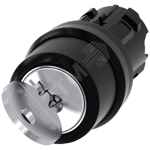 3SU1000-4BC01-0AA0 АКТУАТОР ПОВОРОТНОГО ПЕРЕКЛЮЧАТЕЛЯ С КЛЮЧОМ RONIS, 22MM, КРУГЛ., ПЛАСТИК, НОМЕР З - SIEMENS