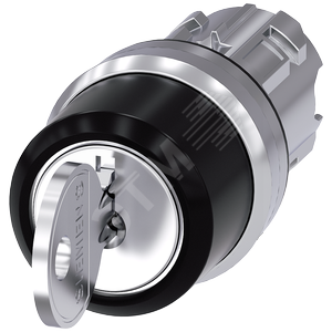 Актуатор поворотного переключателя с ключом ronis, 22мм, круглый, глянцевый металл, номер замка sb30