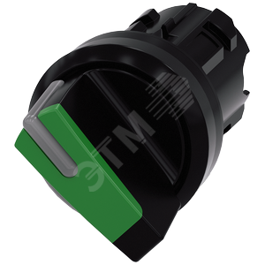 Актуатор поворотного переключателя с возможностью подсветки, 22мм, круглый, пластик, рукоятка коротк