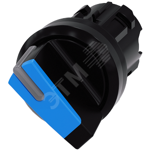 Актуатор поворотного переключателя подсветка 22мм пластик 2 положения: O-I с фиксацией