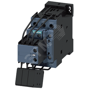Контактор,AC-6b, 16.7kvar/400v, 1no+2nc, AC(50-60hz)/DC-ACtu. 200-280v AC/DC, 3-pole, size s0 screw terminal (3RT2625-1NP35) - SIEMENS