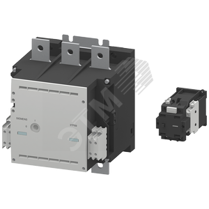 Контактор типоразмер 14 3п AC-3 450кВт 400/380V (690V) 3НО+3НЗ с 3TC44174A реверсивный пускатель DC 24V