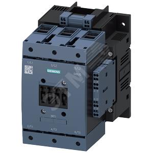 Контактор 55kw/400v/AC-3 AC (40...60hz)/DC operation UC 440-480v aux. con. right 3rh1921-2de11 трехполюсный size s6 with box terminals conventional operating mechan. cage clamp connection - SIEMENS