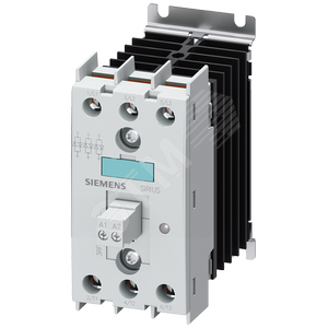 Полупроводниковый контактор, 3-фазный, 3RF2 51/10 A AC/40 °C 48–600 В/4–30 В DC с управлением по 3 фазам Винтовые зажимы Запирающее напряжение 1200 В - SIEMENS