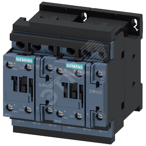 Сборка реверсивная, AC3, 4КВТ/ 400V AC24V, 50/60ГЦ, трехполюсная, типоразмер S0 винтовые клеммы элек - SIEMENS