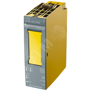 SIPLUS ET 200SP, модуль питания F-PM-E 24VDC/8A PPM RAIL для применения на ж/д, рабочая температура -25 ... +60°C, до +70°C в течение 10 минут, со стойким покрытием, на основе 6ES7136-6PA00-0BC0 . модуль питания F-PM-E, PPM PROFISAFE, =24 В, отк - SIEMENS