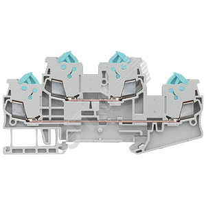 TWO-TIER TERMINAL WITH QUICK CONNECTION, SECTION: 0.25-1.5 MM2, WIDTH: 5.2 MM, COLOR: BLUE