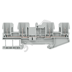 FEED-THROUGH TERMINAL, 4 CONNECT. POINTS, 2XPLUG CONNECT. ON BOTH SIDES, SECTION: 0.08 - 2.5 MM2, WIDTH: 5.2 MM, COLOR: BLUE - SIEMENS