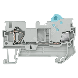 HYBRID FEED-THROUGH TERMINAL WITH SPRING CONNECTION AND QUICK CONNECTION, SECTION: 0.08 - 6 MM2, WIDTH: 6.2 MM, COLOR: GRAY - SIEMENS