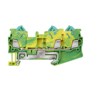 PE TERMINAL WITH QUICK CONNECTION, 3 CONNECT. POINTS, SECTION: 0.25 - 1.5 MM2, WIDTH:5.2MM, COLOR: G - SIEMENS