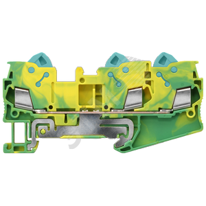 PE TERMINAL WITH QUICK CONNECTION, 3 CONNECT. POINTS, SECTION: 0.5 - 2.5 MM2, WIDTH:6.2 MM, COLOR: GREEN-YEL - SIEMENS