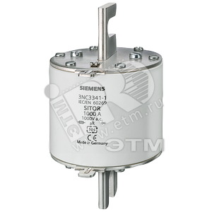 Вставка плавкая 315A AR 1250V AC MBC=6XIN ножевые контакты типоразмер 3 - SIEMENS