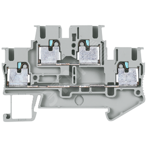 TWO TIER TERMINALS TERMINAL SIZE 2,5 MM2 WIDTH 5,2 MM COLOUR GREY CLAMPING POINTS 4 (8WH6020-0AF00) - SIEMENS