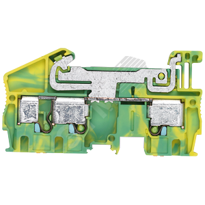 PE-TERMINAL BLOCK 4 MM2, 6,2 MM WIDTH GREEN-YELLOW 3-CONNECTION POINTS - SIEMENS