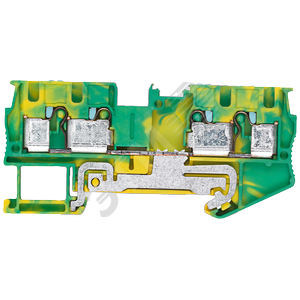 PE-TERMINAL BLOCK 4 MM2, 6,2 MM WIDTH GREEN-YELLOW 4-CONNECTION POINTS - SIEMENS