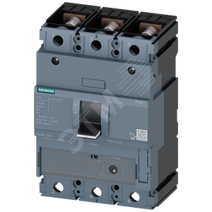 CIRCUIT BREAKER 3VA1 IEC FRAME 250 BREAKING CAPACITY CLASS M ICU=55KA @ 415 V 3-POLE, MOTOR STARTER PROT. TM120M, AM, IN=200A WITHOUT OVERLOAD PROTECTION SHORT CIRCUIT PROTECTION II=6...14 X IN BUSBAR CONNECTION 2 AUXILIARY SWITCH HQ 1 TRIP ALAR